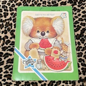 Vintage CRITTERS SITTERS Folder Mead Scratch N Sniff Koala 🐨 Rare 80's Retro